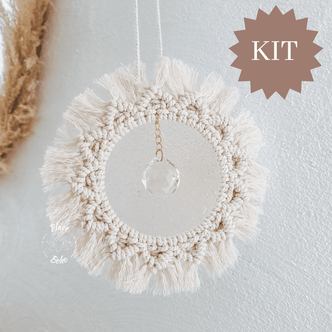 kit attrape soleil en macramé