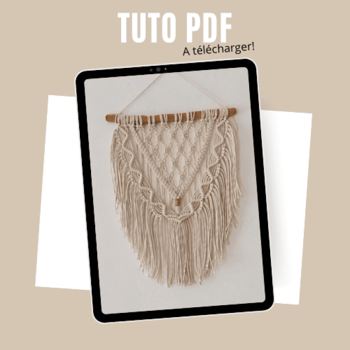 Tutoriel pdf  la décoration murale en macramé
