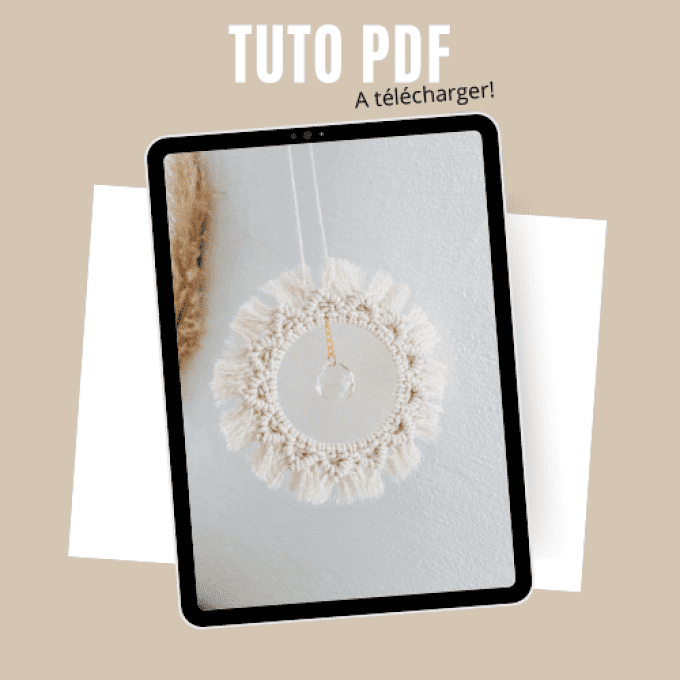 Tutoriel pdf attrape soleil en macramé ( à télécharger)
