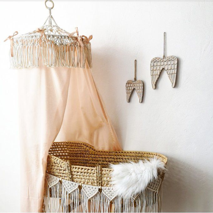 ciel de lit en macramé