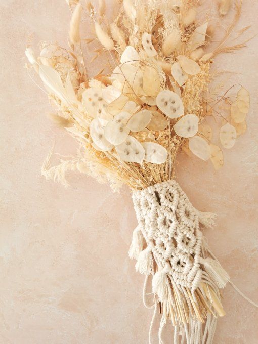 tour de bouquet en macramé